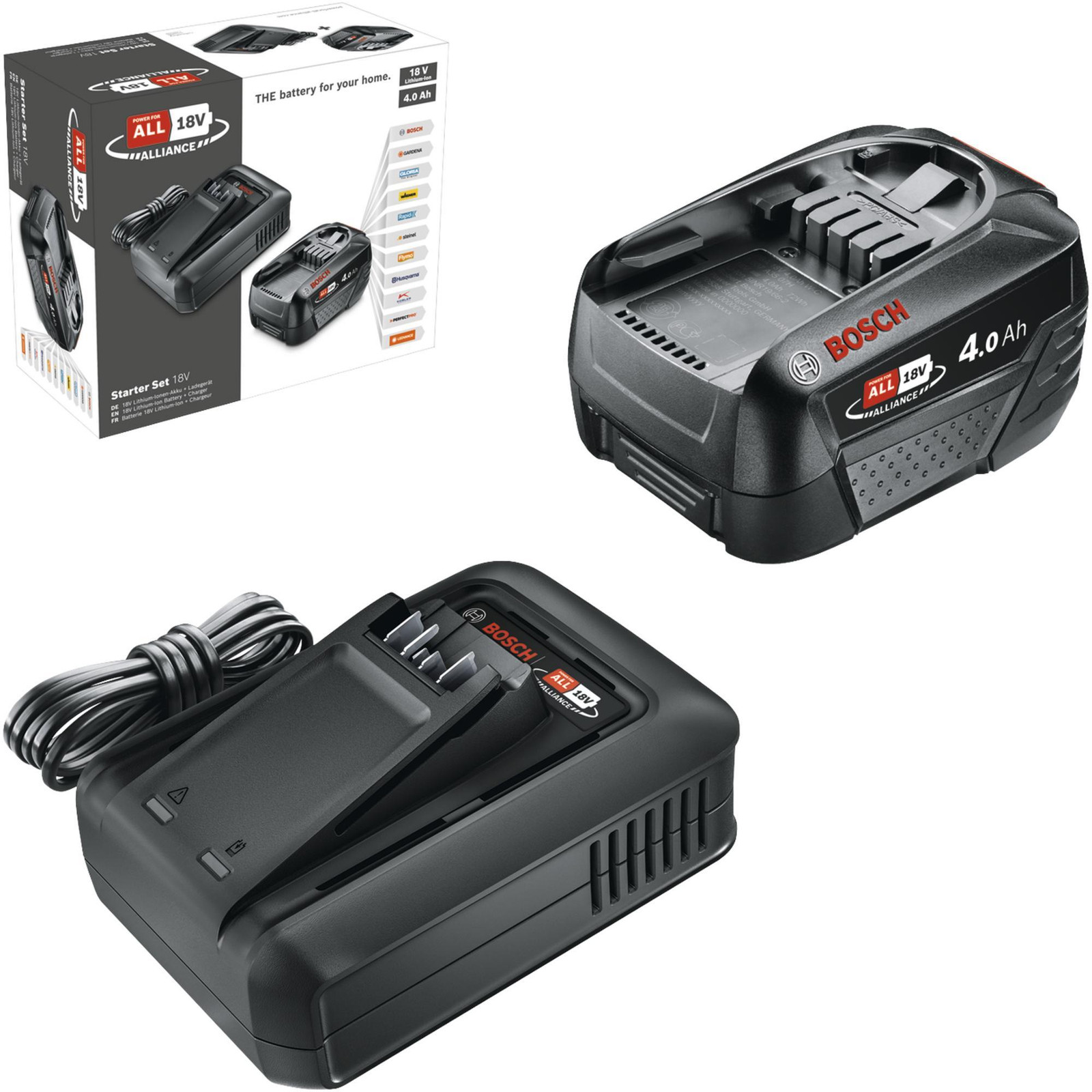 Bosch Starterset 18V met 1x PBA 18V 4,0 Ah accu en AL 18V-44 CV oplader