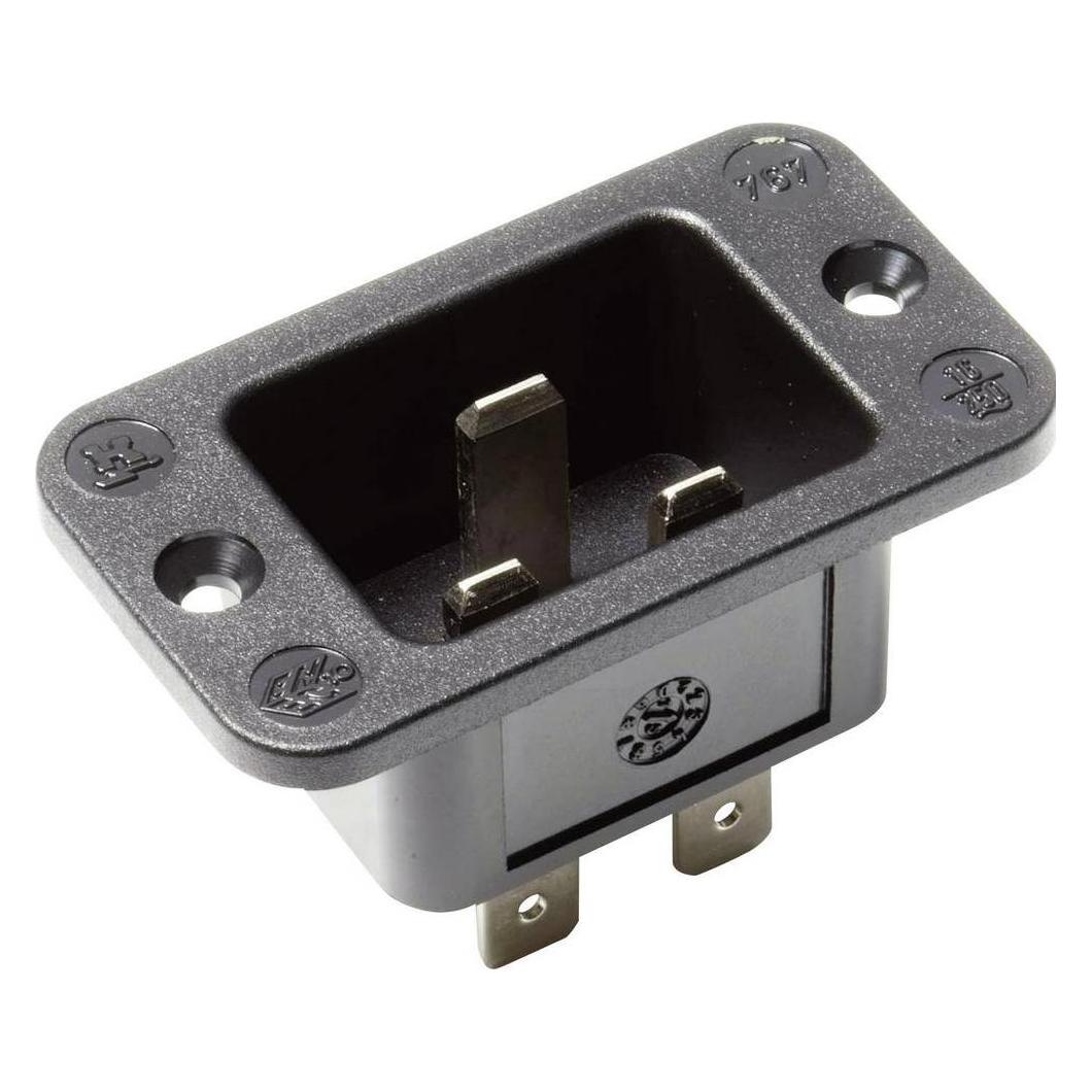 Kaiser Kaltgerätestecker Einbau (767/63/sw/C)