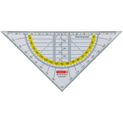 BRUNNEN Geometrie-Dreieck, transparent/gelb 16,0 cm