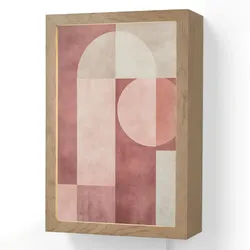 WANDLEUCHTE Figuren - Abstrakt - Rosa Wandlampe 20x30 cm Wandlampe