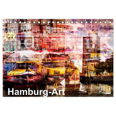 Hamburg-Art (Tischkalender 2026 DIN A5 quer), CALVENDO Monatskalender