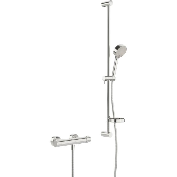 Hansa Renovierungsset Hansaprisma 48080131 chrom, Aufputz, Brausethermostat mit Stange