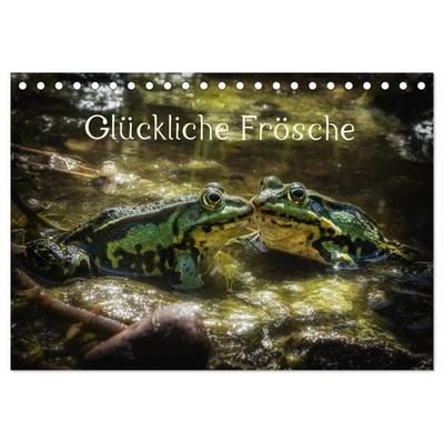 Glückliche Frösche (Tischkalender 2026 DIN A5 quer), CALVENDO Monatskalender