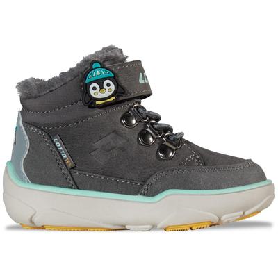 Winterstiefel LOTTO, Damen, Gr. 20, grau (dunkelgrau, mint), Synthetik, mehrfarbig, Schuhe Winterstiefel, - in kinderfußgerechter Passform