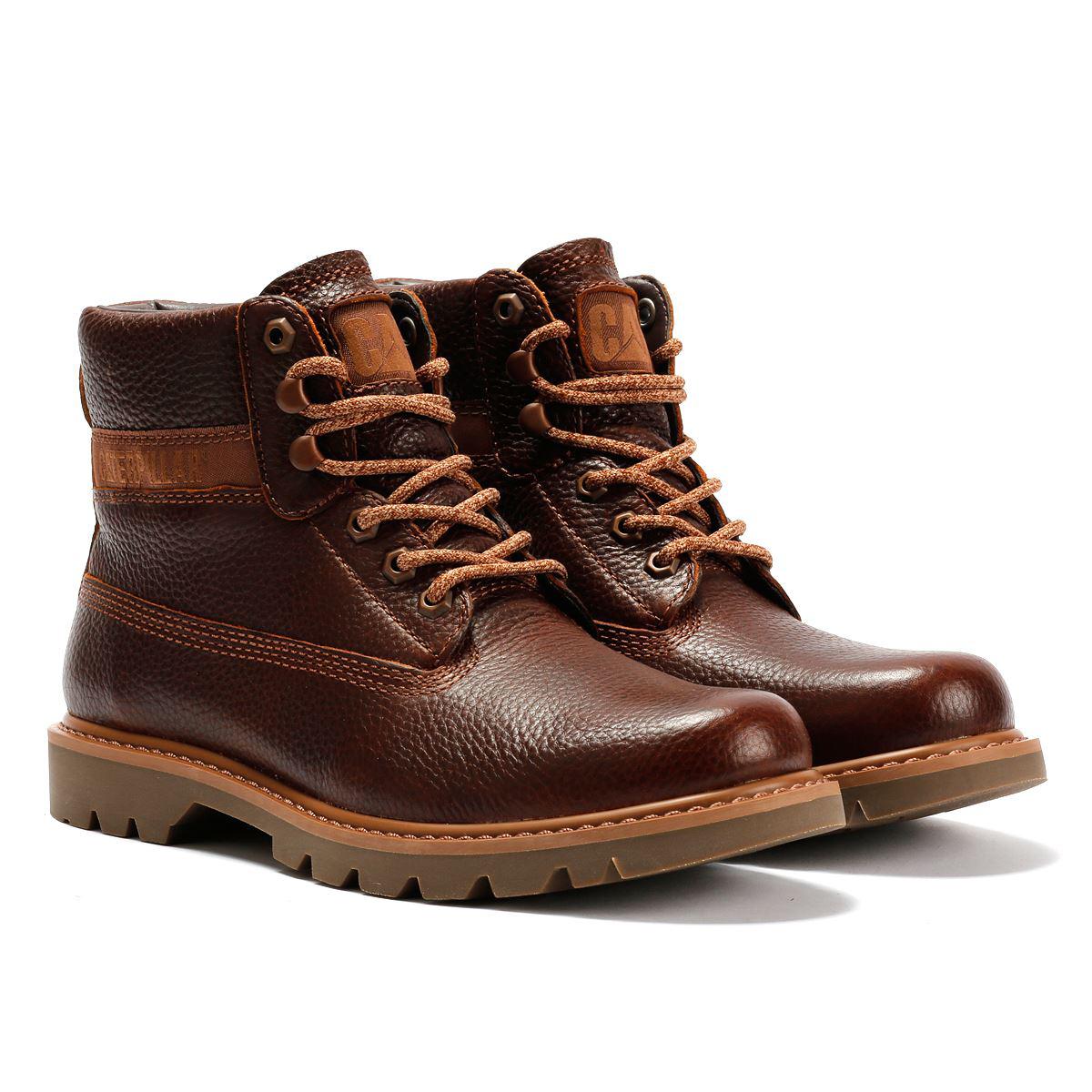 Caterpillar Colorado 2.0 Leder Herren Glänzende Ingwer Stiefel