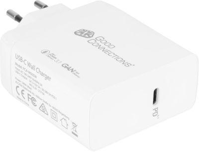 USB-Schnellladegerät Good Connections, mit GaN-Technologie, 1er-Port mit 1 x USB-C, Leistung 140 W, inkl. Ladekabel, weiß