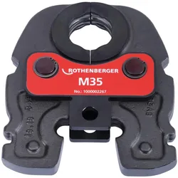 Rothenberger, Zange, Compact Pressbacke/Presszange M35 Kontur (z.B. VA) f. 19kN Pressen (33 mm)