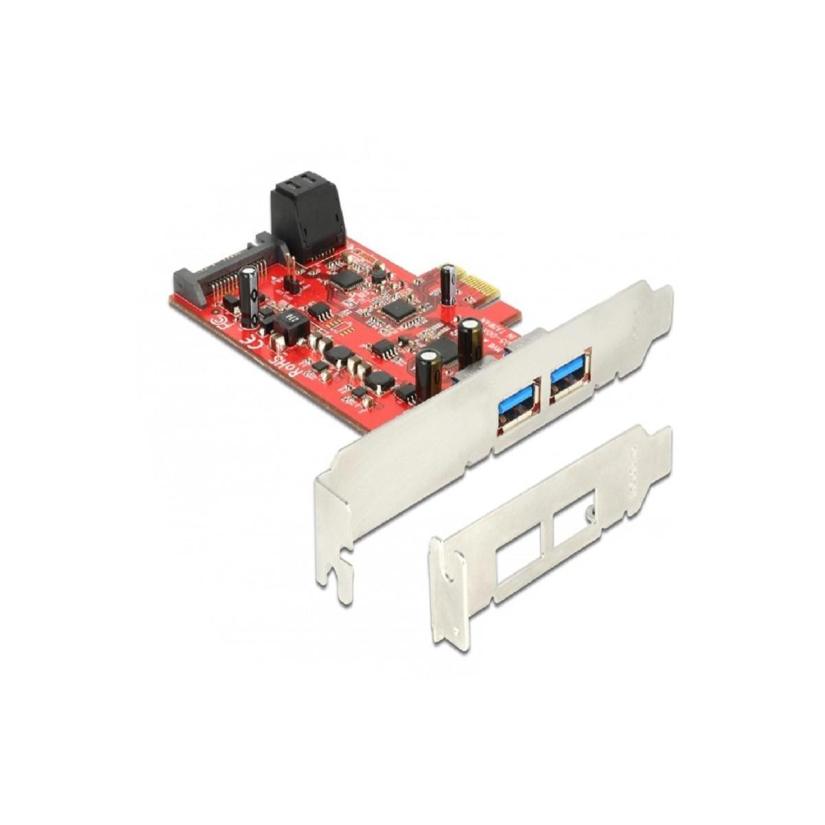 Delock SATA3 PCIe naar USB3/SATA3 U3S6 Adapter
