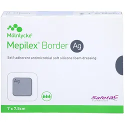 Mepilex Border Ag Schaumverb.7x7.5cm 5 ST