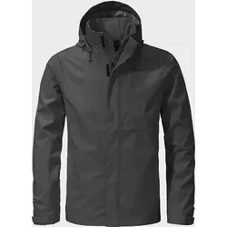 Outdoorjacke SCHÖFFEL "Jacket Gmund M", Herren, Gr. 52, schwarz (9990, schwarz), Oberstoff: Aussenseite: 100% Polyester. (Membran: Thermoplastisches Polyurethan). Futter Rumpf oben: 100% Polyester, regular fit, hoch geschlossener Ausschnitt, Jacken Outdoorjacke