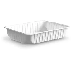 Rechteckschale (PP) weiß 186 x 133 mm 500ml