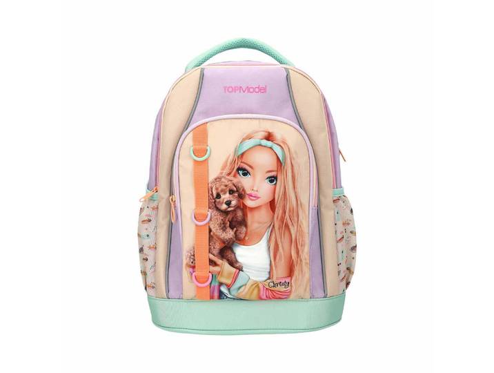 Depesche Germany Schulrucksack Sunny DOG TOPModel bunt 19 x 30 x 40 cm, Mehrfarbig, 30x19 cm, unisex, Füttern, Kindergartenzubehör