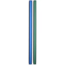 Sipsavor Trinkhalme 20 cm, blau-grün, 2 St.