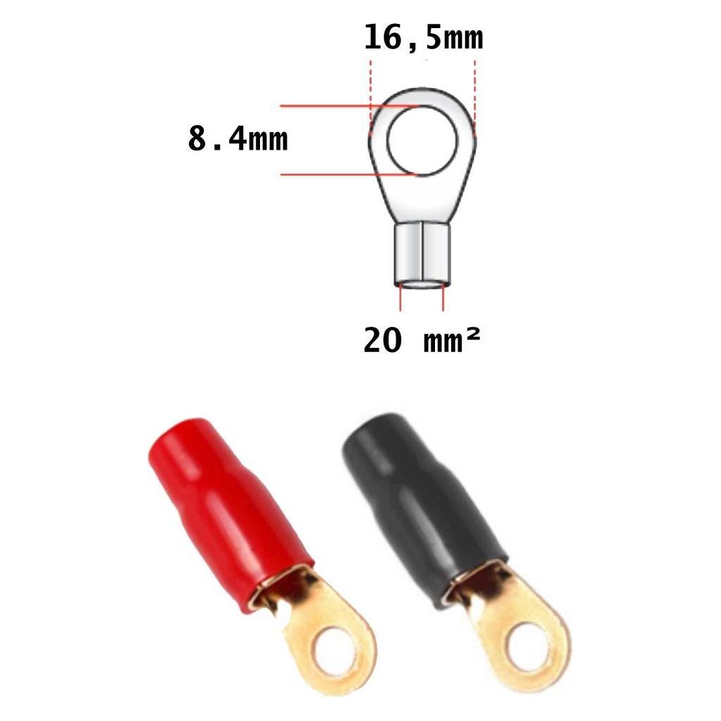 ACV Car HiFi Ringkabelschuh 4er Set 20 mm² 8.40 mm (30.4700-20)