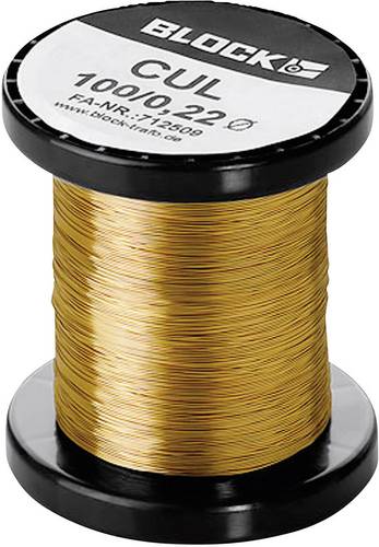 Block Kupferlackdraht Außen-Durchmesser (ohne Isolierlack): 1mm 14m 0.10kg