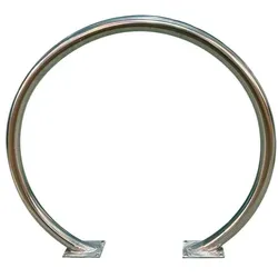 Viso Fahrradständer bis 2 Räder rund Edelstahl silber