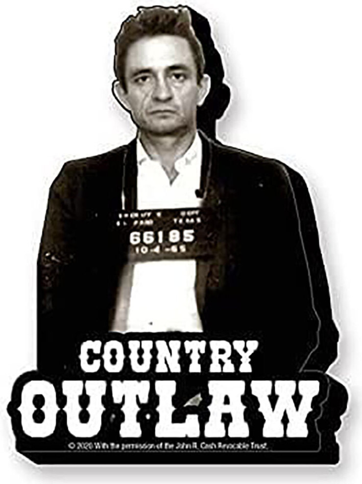 Johnny Cash Magnetische Poster met Outlaw-stijl voor Volwassenen