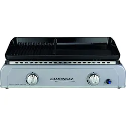 Campingaz Plancha Othello 2 X Twin 6 kW Piezozündung Blau Flame Technologie mit ...