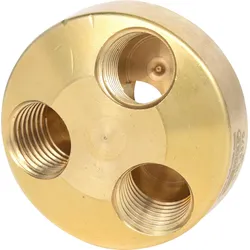 KS Tools 1/4" Messing-Druckluft 3-fach Verteiler, 41mm - 515.3375