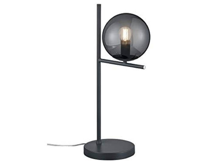 Trio Leuchten Pure 502000142 Lampe de table en métal anthracite et verre fumé non inclus 1 ampoule E14