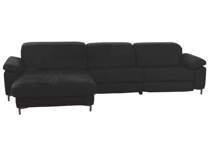 Ecksofa Kriens Basic Polipol / Farbe: Schwarz / Material: Leder Basic