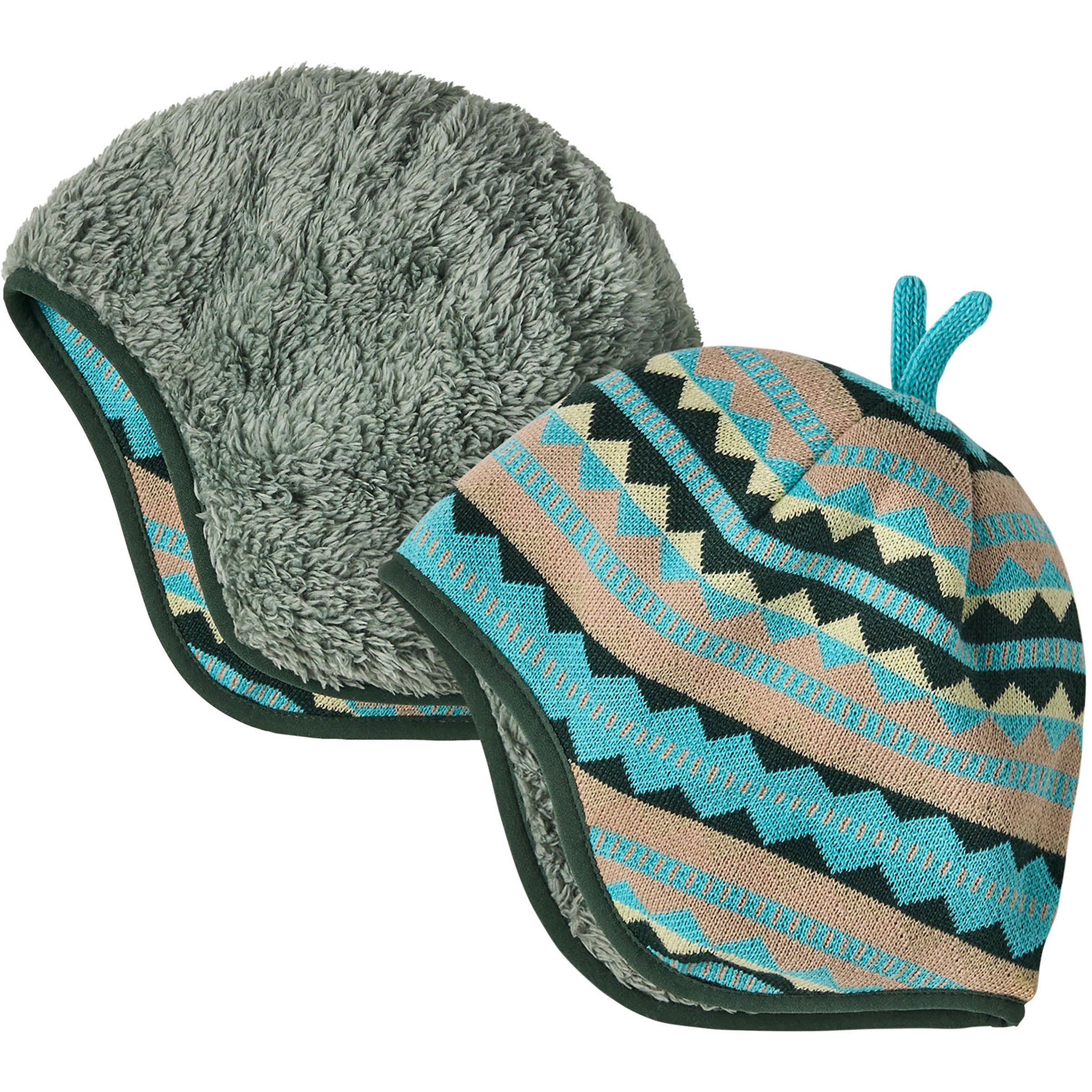 Patagonia Baby Reversible Kinder Mützen & Beanies gruen Größe 42 Lifestyle Atmungsaktiv