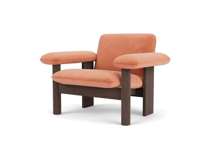 Audo Copenhagen Brasilia Sessel low back Dark oak-Avalon 012