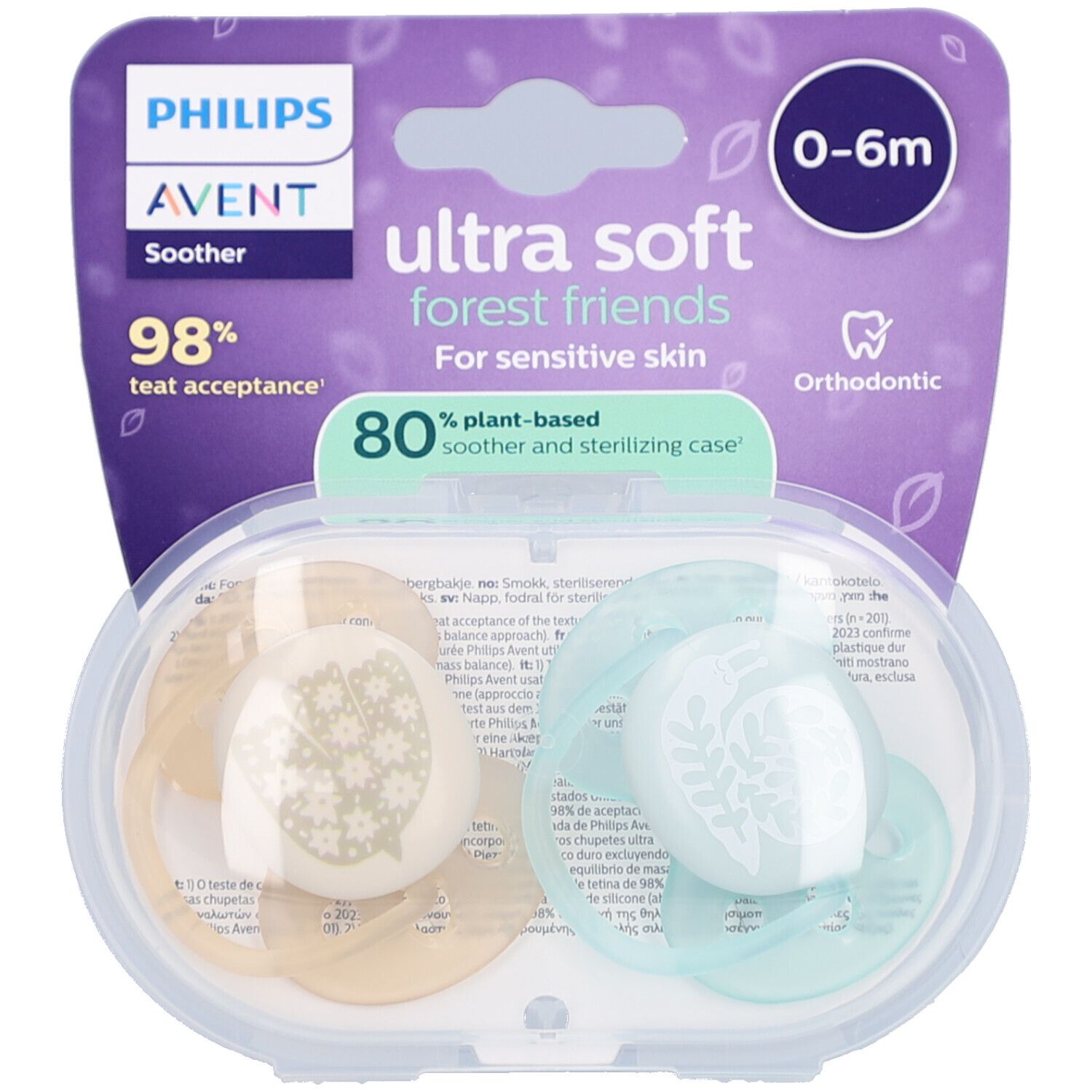 Philips Avent Fopspeen +0m Soft design 2st 2 St Schnuller