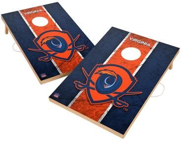 Skip's Garage Vintage Virginia Cavaliers Regulation 2x4 Cornhole Set
