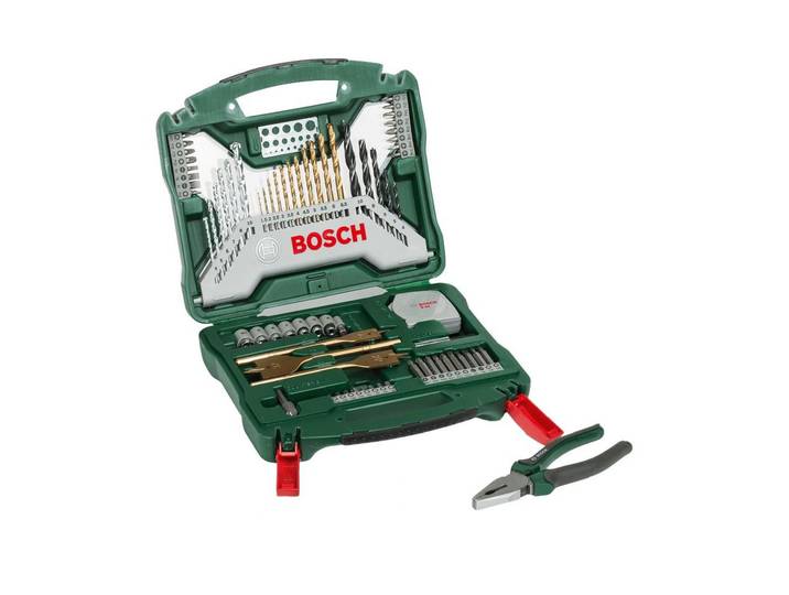Werkzeugset BOSCH Zangen-Set 70-tlg. , grün, B:35cm H:31cm L:7cm, Werkzeugsets, Werkzeugset