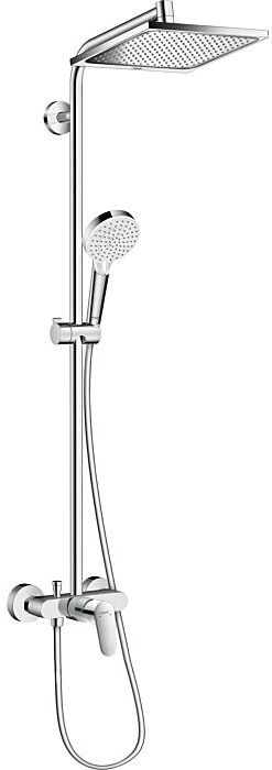 Hansgrohe Crometta E 240 Showerpipe   27284000 chrom, 1jet, 24 x 24 cm, mit Einhebelmischer