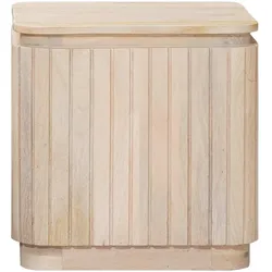 vidaXL, Couchtisch + Beistelltisch, Handgefertigtes Beistelltisch-Set 2 stk. Weiss 45 x 45 x 45 cm (45 x 45 x 45 cm)
