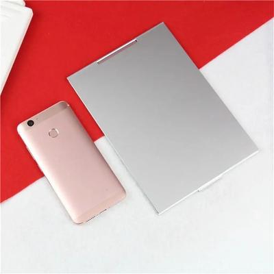 Uplift Picks Slim Aluminum Folding Makeup Mirror Rectangle Compact Travel Pocket Vanity Mirror 200x140 Cm