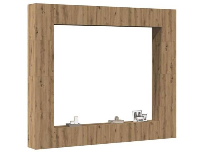 HEFZGDB Wandmontierter TV-Schrank Artisan-Eiche Holzwerkstoff 8-TLG. Set mit viel Stauraum und modernem Design für dekorative Einrichtung