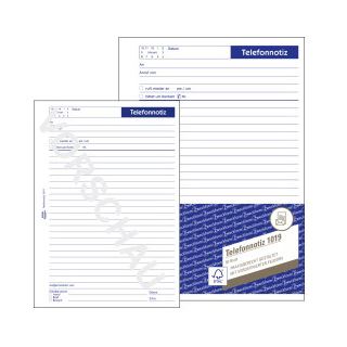 AVERY Zweckform Telefonnotiz Formularbuch 1019