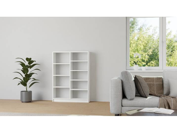 Étagère blanche MDF mélaminé MDF Blanc mat