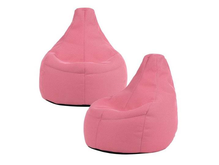 icon Sitzsack Dalton Gaming Techmesh 2er Set, Pink, 170 L, 90x33x84 cm, Wohnzimmer, Sessel, Sitzsäcke, XXL Sitzsäcke