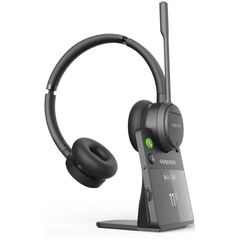 GEQUDIO GC-4 DECT und BT Duales Headset inkl. Basisstation