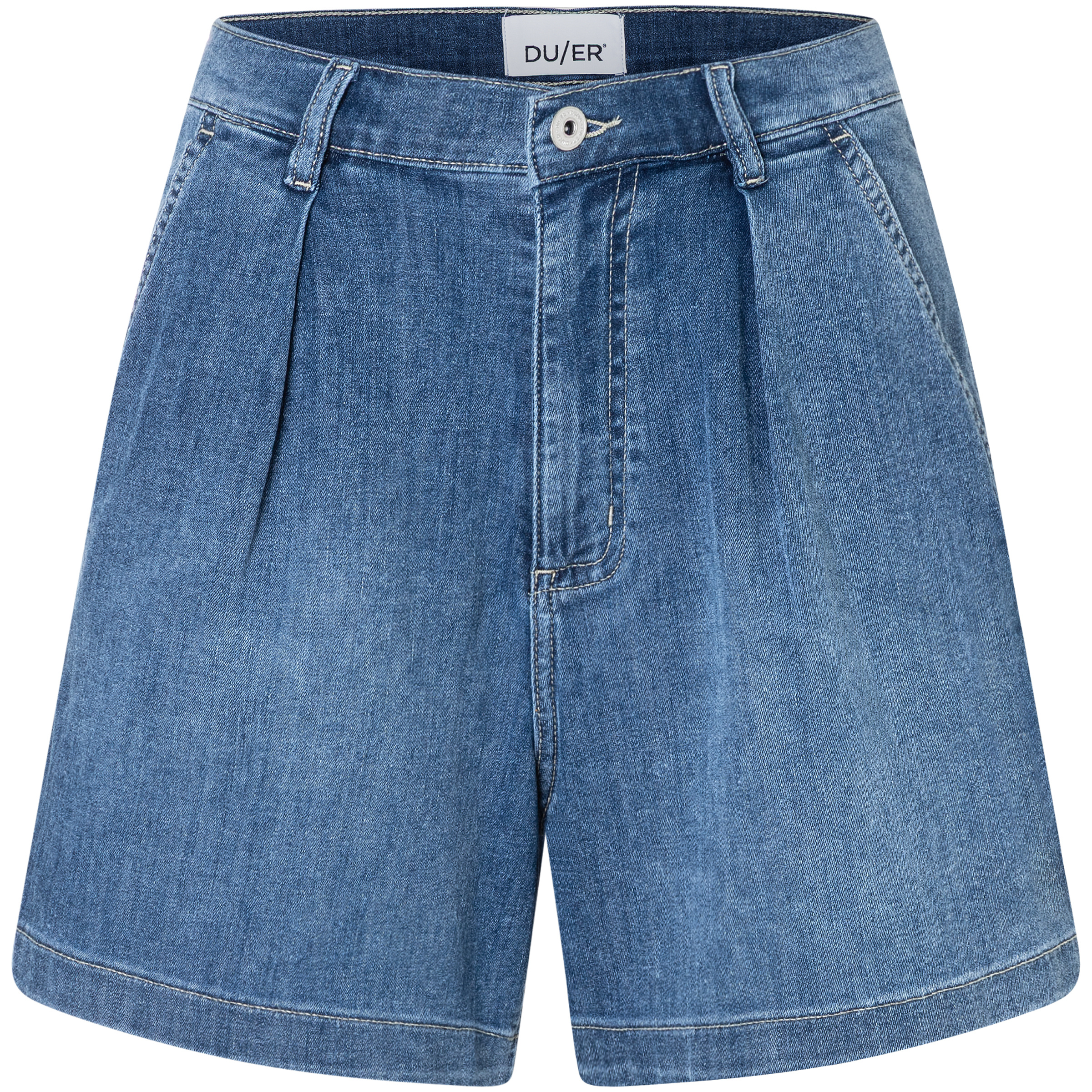 Duer Performance Denim Lite Pleated Damen Jeans & Freizeithose blau Größe XS Lifestyle Hautfreundlich
