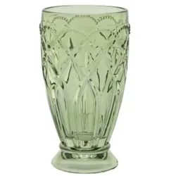 Chic Antique Saint-Émilion hohes Glas mit Muster, H15, Ø8,5 cm oliv, 350ml