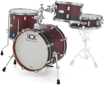 DrumCraft Series 6 Jazz Set SBR Satin Black to Red Fade