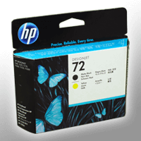HP Druckkopf C9384A 72 matt schwarz und yellow