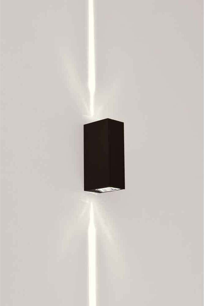 NCC-Licht LED Wandlamp Up/Down 6W 375lm Zwart 2700K Warmwit