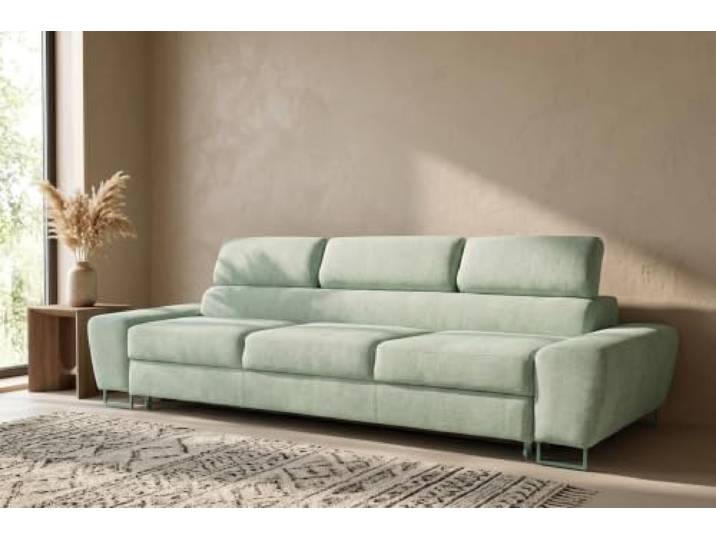 Family Meble Sofa Savio Aura 3-Sitzer mit Schlaffunktion – Mint – 12