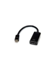 VALUE Video- / Audio-Adapter DisplayPort / HDMI Mini M bis W 15 cm Schwarz passiv (12.99.3143)