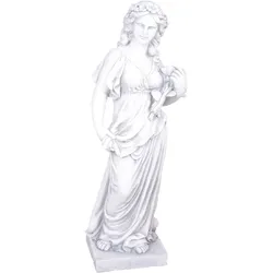 DELUKE Gartenfigur JENS Kunststoff Weiß 94x31x37cm Gartendeko Outdoor Figur