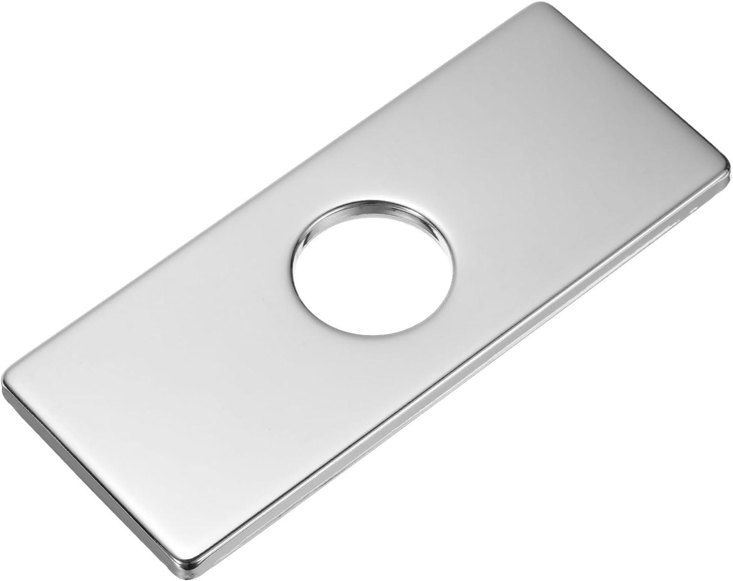 oCreon Vierkante Kraangat Cover van Roestvrij Staal voor Keuken of Badkamer - Zilver