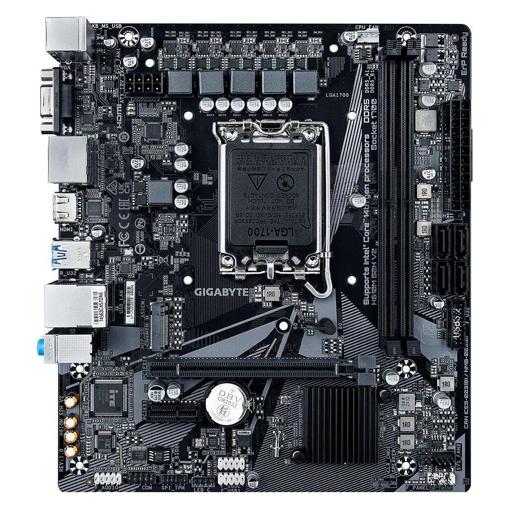 Gigabyte H610M S2H V2 (LGA 1700, Intel H610 Express, mATX) (H610M S2H V2)