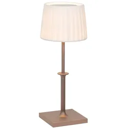 Poldina Classic Zafferano LED Touch Dimmer Wiederaufladbare Tischleuchte - Elegantes Design Kabellos Bronze