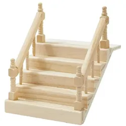 2x Hobby Fun, Miniaturen, Mini-Utensilien Treppe mit Handlauf